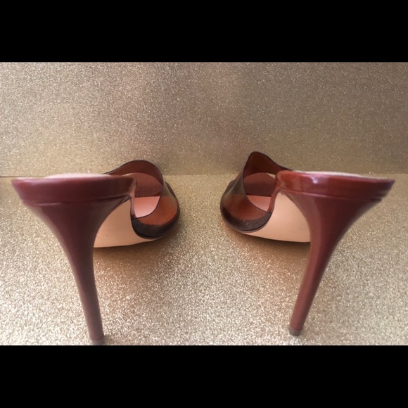 NWB Brown Transparent Heels - Picture 6 of 7